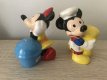 + Mickey en Minnie Mouse stenen peper/zout setje